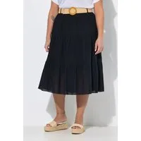 Angel of Style Jerseyrock Midirock A-Linie mit abnehmbarem Gürtel