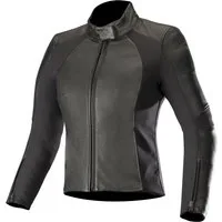 Alpinestars Motorradjacke Vika v2 Damen Motorradlederjacke Atmungsaktiv protektoren reißverschluss