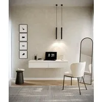 Selsey Schminktisch BEMMI, Hängeschreibtisch Schminktisch mit 2 Schubladen 120 cm breit