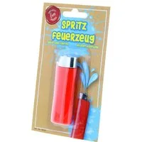 Einkaufszauber Spiel Spritz Feuerzeug - das gibt kein Feuer, sondern Wasser..., Scherzartikel, Scherzartikel
