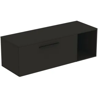 Ideal Standard Möbel-Set 140cm i.life B 1 Auszug 1 off.Fach Gr.Schwarz Carbongrau matt, T5762NV T5762NV