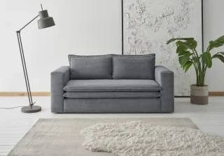 Home affaire 2-Sitzer "PIAGGE" Hochwertiger Cord mit weicher Velours-Struktur