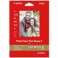 Canon Fotopapier Glossy Plus II, Format 13x18 cm, hochglänzend, 265 g/m², 20 Blatt