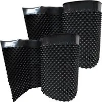 doitBau Baufolie 2 Rollen Noppenbahn/ Hochbeetfolie je 50cm x 2,5m, (2-St)