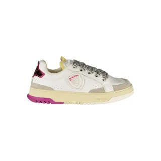 Blauer Weiße Polyurethan Damen Sneaker