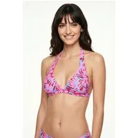 Joop Jeans Bandeau-Bikini-Top Hibiscus Beach (JOOP! Jeans), mit exotischem Hibiskus-Print, aus Polyamid und Elasthan