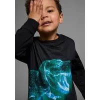 KIDSWORLD Langarmshirt GREEN DINO langärmlig, mit trendigem Druck, Rundhalsausschnitt, aus Baumwolle