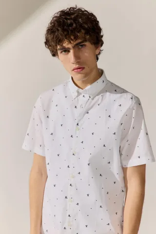BASEFIELD - He.-Freizeithemd 1/2 Arm white - Gr. - 3XL