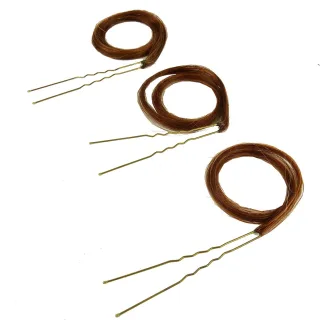 3x Balmain Elegance Finish Accents Styling Haar Clip Extensions Farb Auswahl - Warm Caramel