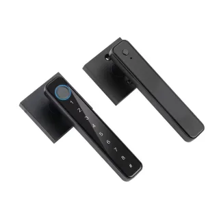Password Handle Lock TUYA/TTLOCK APP Control Fingerprint Password Key Unlock Type-C Emergency Charge for Home Office Gla