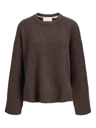 JJXX - JXSIGGA DIVERSE CREW NECK KNIT SN Seal Brown - Gr. - M