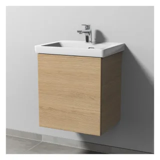 Sanipa 3way Waschtischunterbau zu Villeroy & Boch Subway 3.0 Waschtisch mit 1 Tür, Eiche-Nordic SM84448