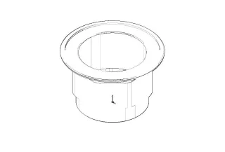 Dornbracht Befestigung Ersatzteile 092310020 D. 60 x 36,5 mm chr gebürstet 092310020-93