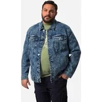 John F. Gee Funktionsjacke Jeansjacke stonewashed Knopfleiste