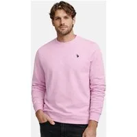 U.S. Polo Assn. Sweatshirt USRexx Herren Pullover mit Rundhalsausschnitt aus Baumwolle Klassisches Sweatshirt mit Rippbündchen und Logostickerei