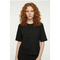 Vero Moda Kurzarmshirt VMHALI SS EMBROIDERY TOP JRS Viskosemischung