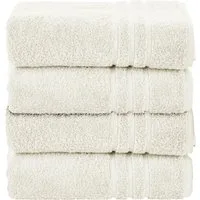 done.® Handtuch Set Daily Uni, Walkfrottier (Set, 4-St), Uni Farben, saugfähiges Walkfrottier
