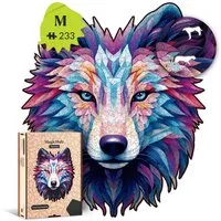 MagicHolz Puzzle Sharp-Eyed Guardian Wolf Holzpuzzle (2D), 223 Puzzleteile