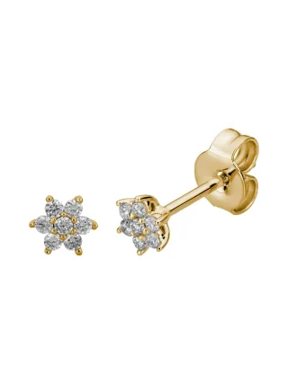 Lyomi Ohrstecker 585/- Gelbgold 14 synth. Diam. 0,15ct.