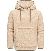 Amaci&Sons Kapuzenpullover SUNNYVALE Kapuzenpullover Teddyfell Herren Teddy Sweatjacke Plüsch Hoodie Pullover Sweatshirt