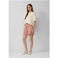 QS Shorts Hose Shorts aus Musselin