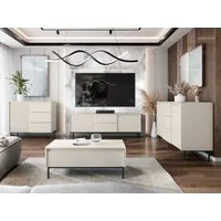 MIRJAN24 Wohnzimmer-Set Ozmi I, (2x Kommode, TV-Lowboard, Couchtisch), Griffloses Öffnungssystem push to open