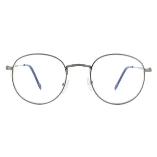 Montana Lesebrille HBLF54 Gunmetal Grau Blau Light Block +1.50