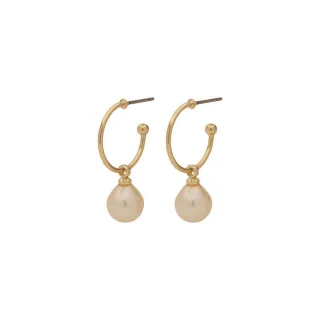 pilgrim - Perlenohrringe - Eila beige/gold - Gr. - OS