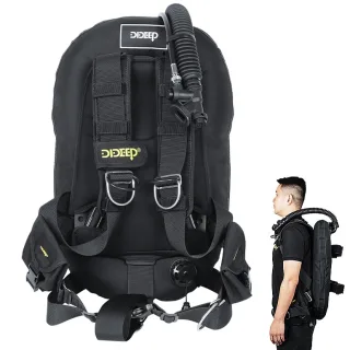 [EU Direct] DIDEEP Floating Scuba Diving Donut BCD Buoyancy Compensator Device Buoyancy Light Back Fly One-Size Unisex A
