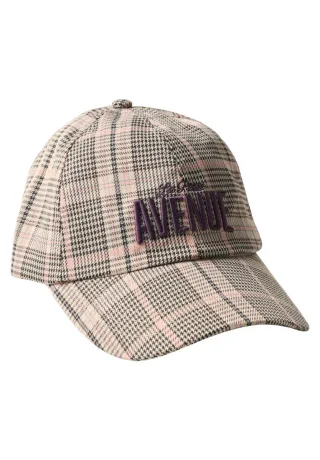 Street One - Cap mit Karomuster beige