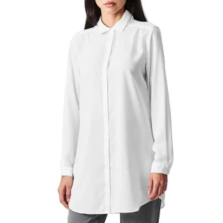 Vila - "Vilucy" Bluse für Damen, Regulär, Langärmlig (Schneeweiß (Farbe))