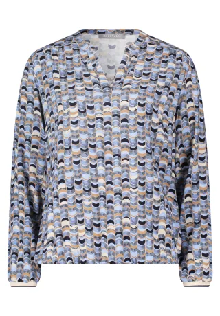 Betty & Co - Schlupfbluse light blue/camel - Gr. - 38