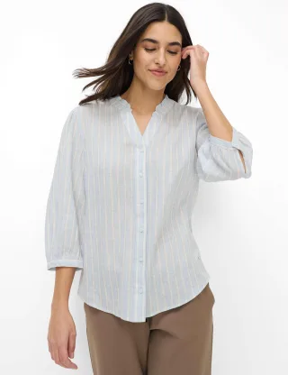Brax Damen Bluse Style VIOLET vintage blue, hellblau, Gr. 40