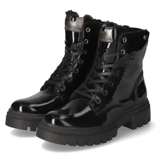 Bullboxer Schnürboots  Schwarz - Gr. 42 -  Textil und Synthetik
