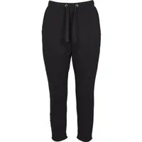 URBAN CLASSICS Stoffhose Urban Classics Damen Ladies Open Edge Terry Turn Up Pants (1-tlg)