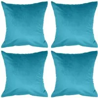 Amilian Kissenbezüge - 4er Set Kissenbezug - Zierkissenbezüge - Kissenhüllen, (4 Stück), 40x40 cm, Kissenhülle für Kissen, Zierkissen, Sofakissen, Dekokissen