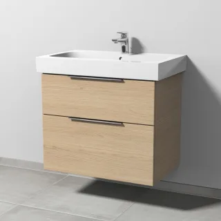 Sanipa 3way Waschtischunterbau zu Geberit iCon Waschtisch mit 2 Auszügen, Eiche-Nordic UM65148