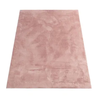 Paco Home Hochflorteppich, Pink, Textil, Rechteckig, 140x200 cm, strapazierfähig, für Fußbodenheizung geeignet, Teppiche & Böden, Teppiche, Hochflorteppiche & Shaggys