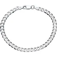 JEWLIX Panzerarmband 925 Silberarmband im Panzerketten Design 4,5mm PA0045 JEWLIX 19cm