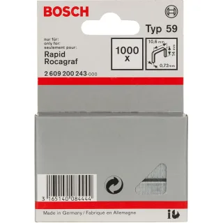 Bosch Feindrahtklammer Typ 68, 10,6mm breit - 2609200243