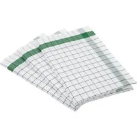 ROSS Geschirrtuch Exclusiv, (Set, 3-tlg), Karofond, 50% Baumwolle, 50% Leinen, 50x70 cm