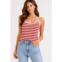 Worldclassca Trägertop Worldclassca Gestreiftes Spaghettiträger Trägertop Shirt Tank Top Neue Kollektion - Stilvolle und gemütliche Mode für Damen