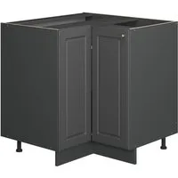 Vicco Eckunterschrank Fame-Line, Anthrazit-Gold Landhaus/Anthrazit, 80.5 cm ohne Arbeitsp... (1-St)