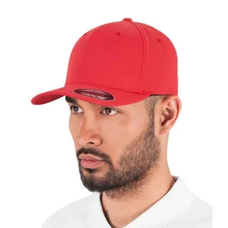 Flexfit Unisex Baseballkappe mit 5 Paneelen (Rot)