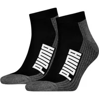 PUMA Kurzsocken PUMA UNISEX BWT CUSHIONED QUARTER 2P (2 Paar) Zweifarbig, Rippenbündchen