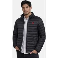 U.S. Polo Assn. Steppjacke USPhenixx - leicht Herren Übergangsjacke mit Reißverschluss Leichte Steppjacke mit hohem Kragen und Taschen