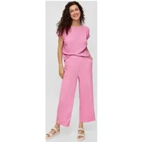 s.Oliver Culotte Hose Stoffhose mit Elastikbund und Musterstruktur