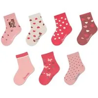 Sterntaler® Feinsöckchen Socken 7er-Box Punkte (7-Paar, 7er-Pack) 7 Paar Mädchensöckchen in Geschenkbox mit süßen Motiven