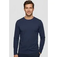 BOSS ORANGE Langarmshirt TChark Rundhalsausschnitt, Regular Fit, mit BOSS-Logo