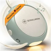 Schallwerk Einschlafhilfe White Noise Machine Babys und Erwachsene Einschlaf- und Durchschlafhilfe (tragbar, Nachtlicht, lange Akku Laufzeit, Timer, Schlaufe)